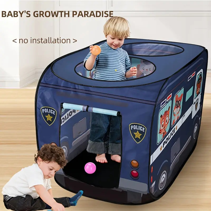 Police Car Kids Pop Up Tent