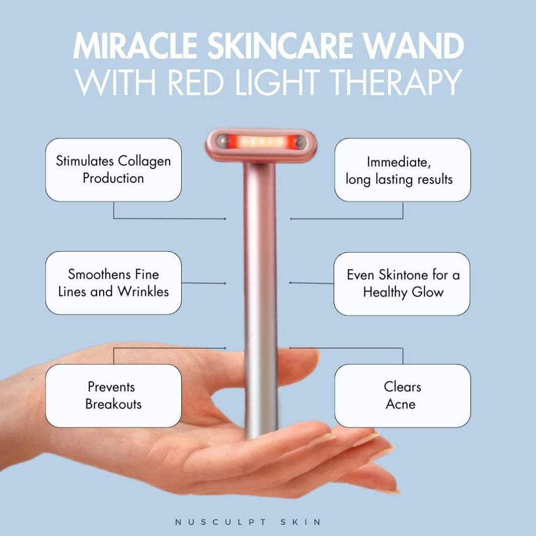 Red Light Therapy Facial Wand