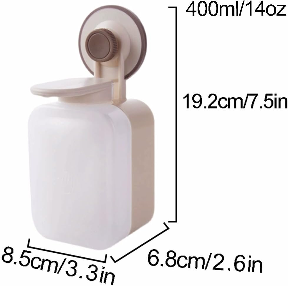 Self-Adhesive Manual Push Liquid Soap Dispenser