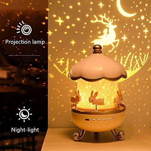 2-in-1 Star Projector Night Lamp