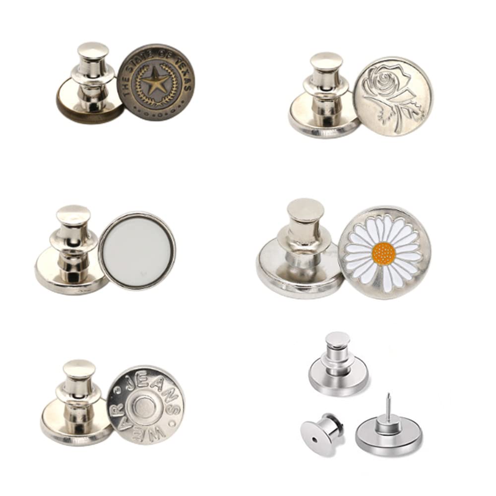 Adjustable Button Pins ( Multi-design )
