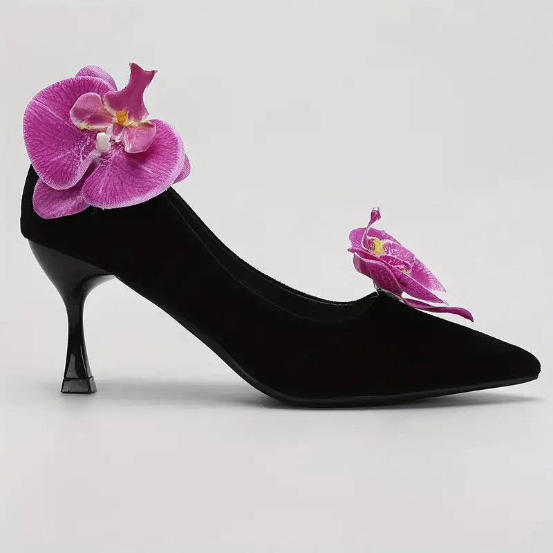 Elegant Orchid Clips for Heels