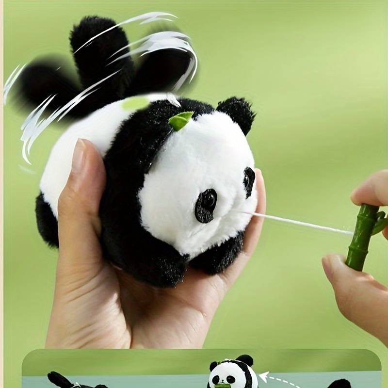 Wagging Tail Panda Toy Keychain