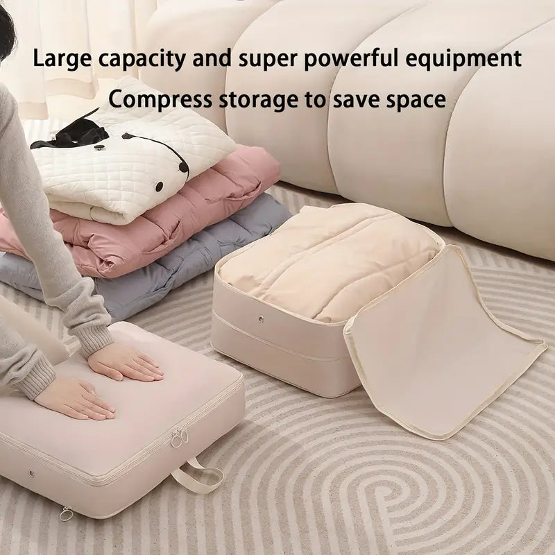 Expandable Compression Storage Bag For Clothes
