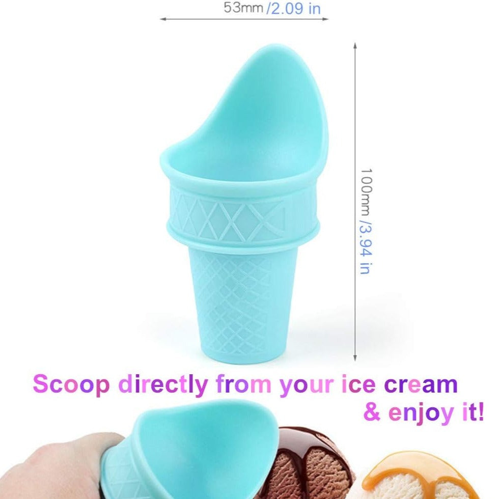 Reusable Mini Scoop Cones & Popsicle Holders