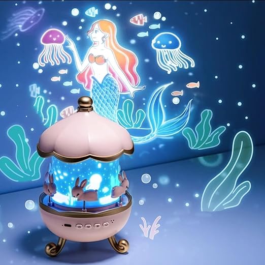 2-in-1 Star Projector Night Lamp