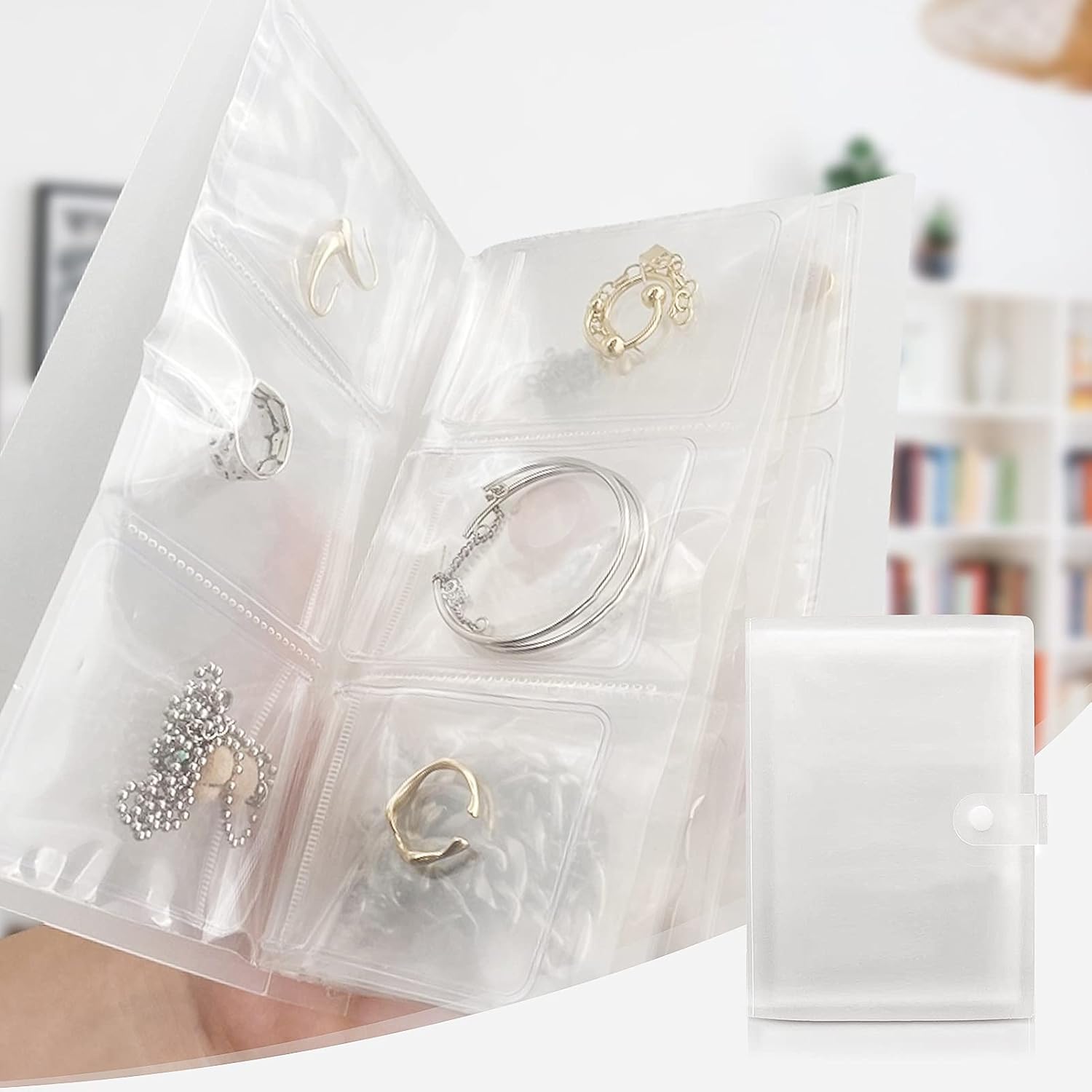 Transparent Jewelry Storage Book