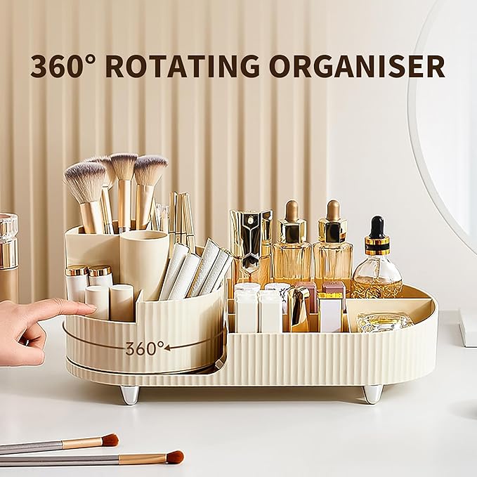 360° Rotating Makeup Accessories Organizer