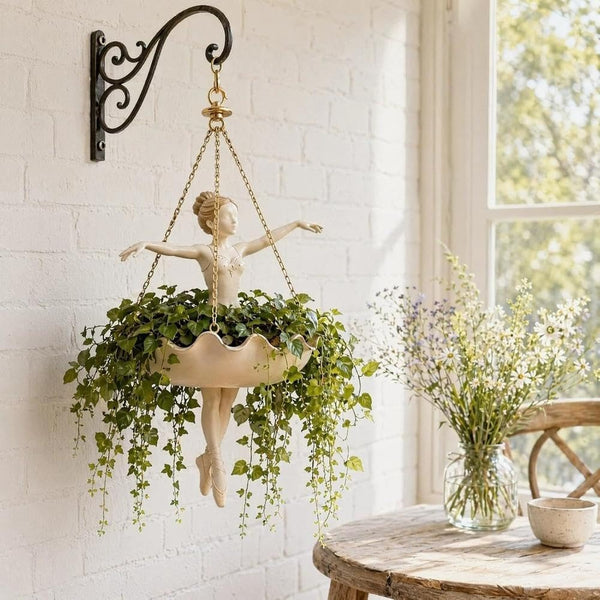 Ballet Dancer Hanging Planter