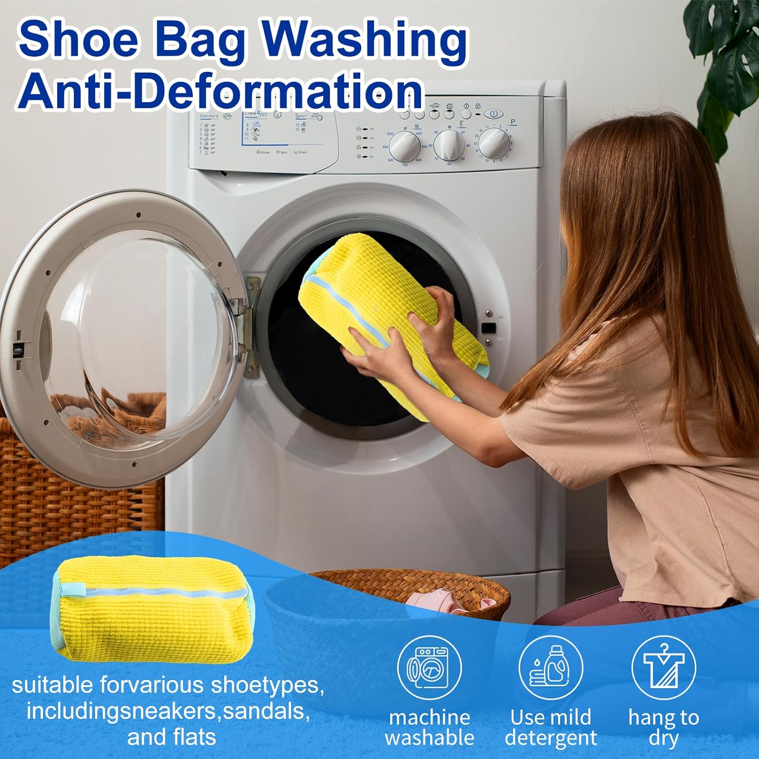 All-in-one laundry shoe bag