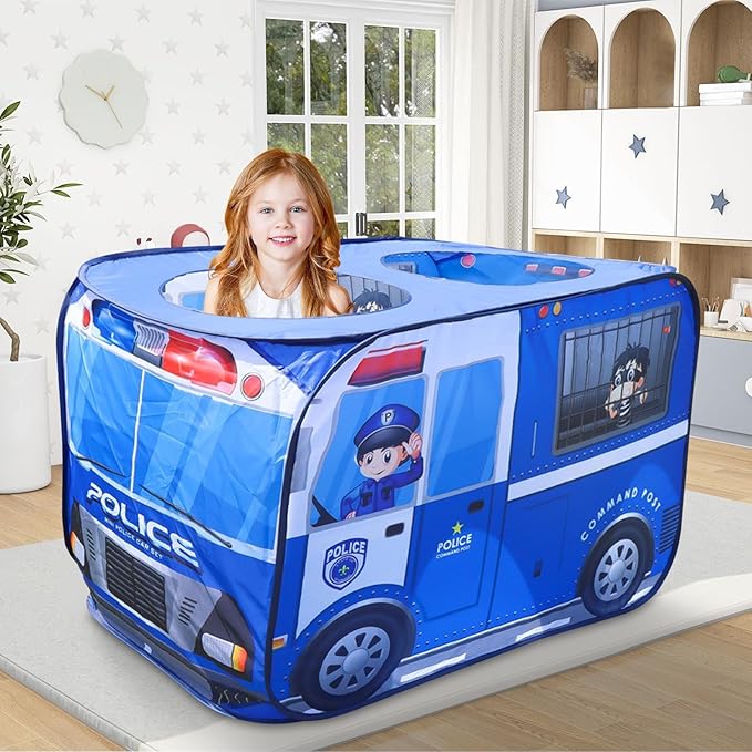 Police Car Kids Pop Up Tent