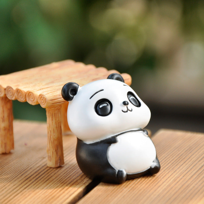 Cartoon Panda Figure Home Living Decor