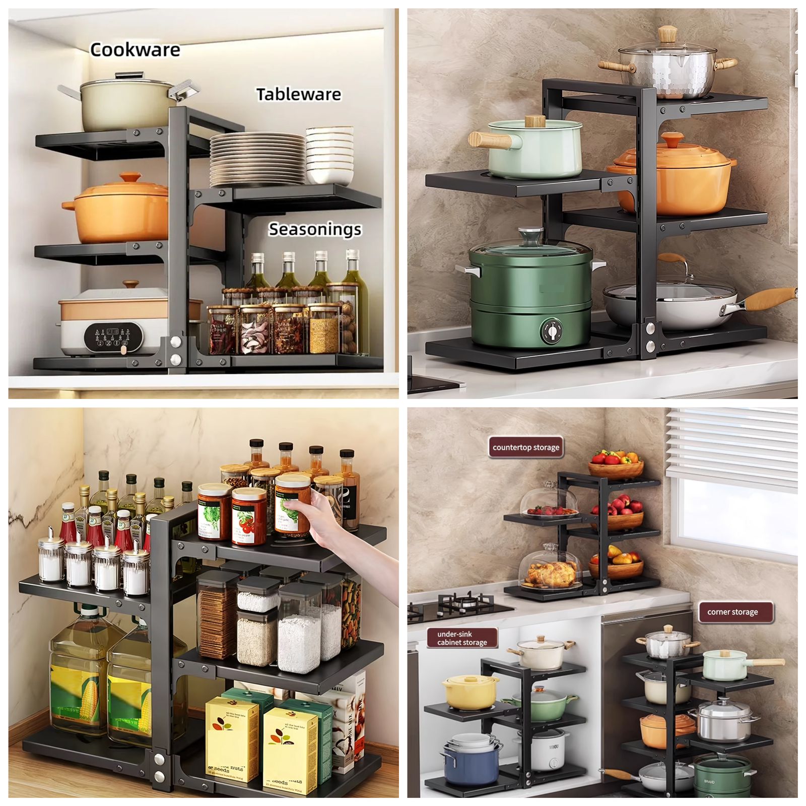 Multi-Compartment Household Storage Cabinets