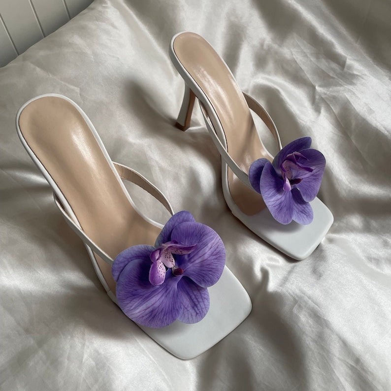 Elegant Orchid Clips for Heels