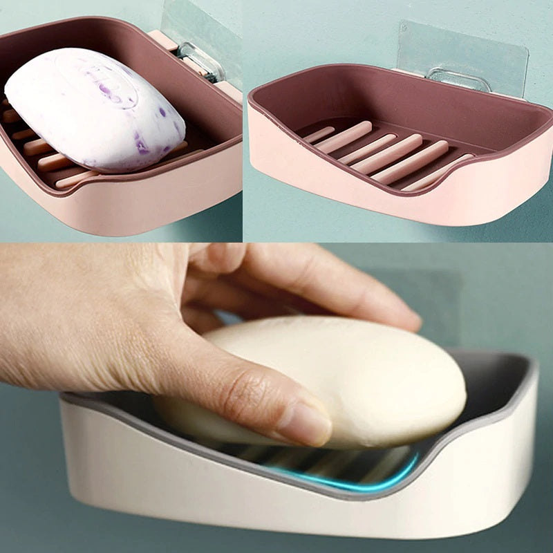 Leak Proof Double Layer Soap Holder [ BUY 1 GET 1]