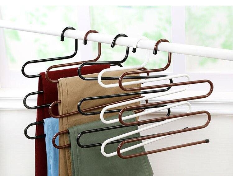 5 Layer Multi functional  Pants Hanger (PACK OF 2)